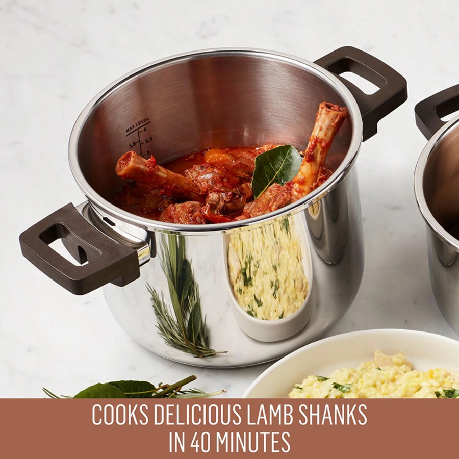 Essteele Per Velocità Facile 6L/22cm Stainless Steels Pressure Cooker 490750