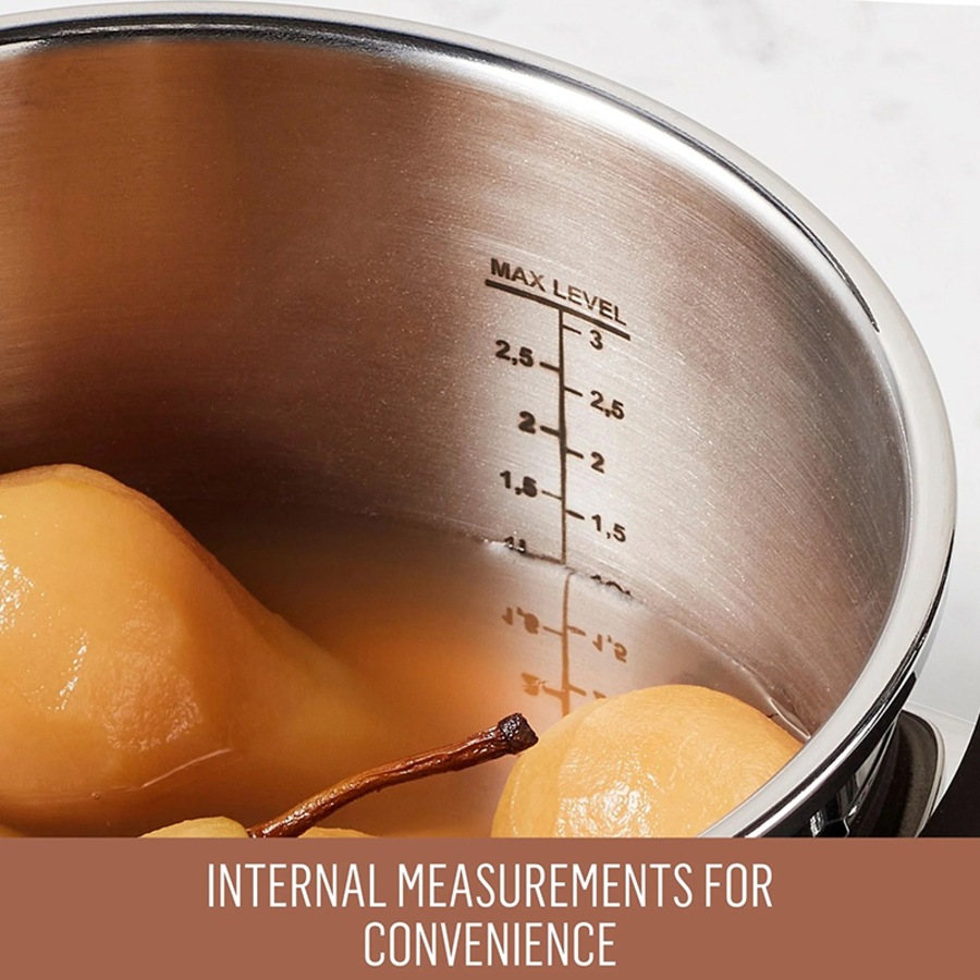 Essteele Per Velocità Facile 6L/22cm Stainless Steels Pressure Cooker 490750