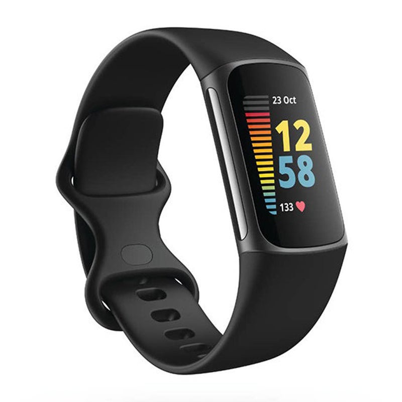 Fitbit Charge 5 Smart Fitness Watch (Black/Graphite)
