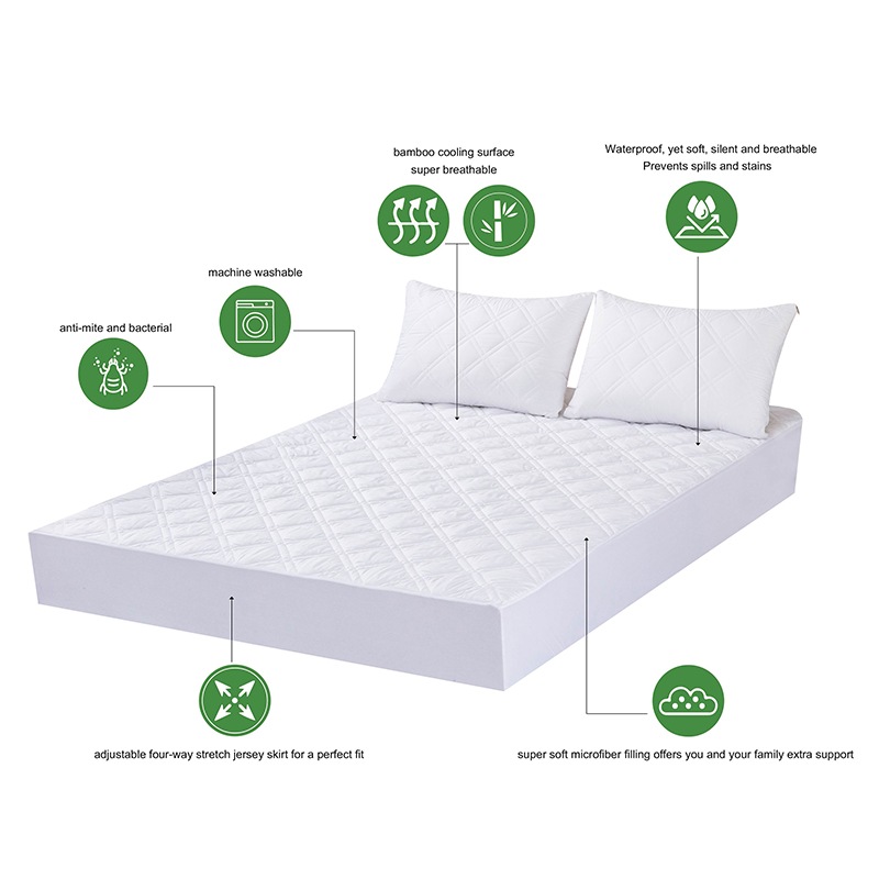 Buy Gioia Casa Luxury Bamboo Cooling Quilted Waterproof Fitted Mattress