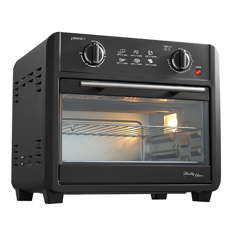 Buy Healthy Choice 23L 1700W Air Fryer Oven & 3 Accessories Black MyDeal