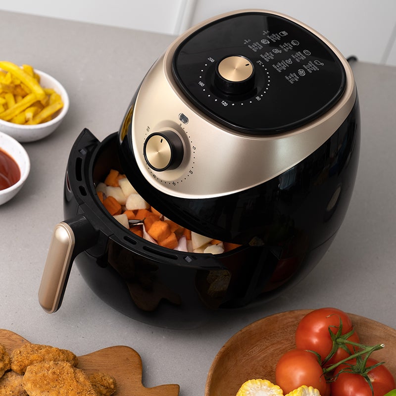 Healthy Choice 3.5L 1500W Air Fryer - Black & Gold