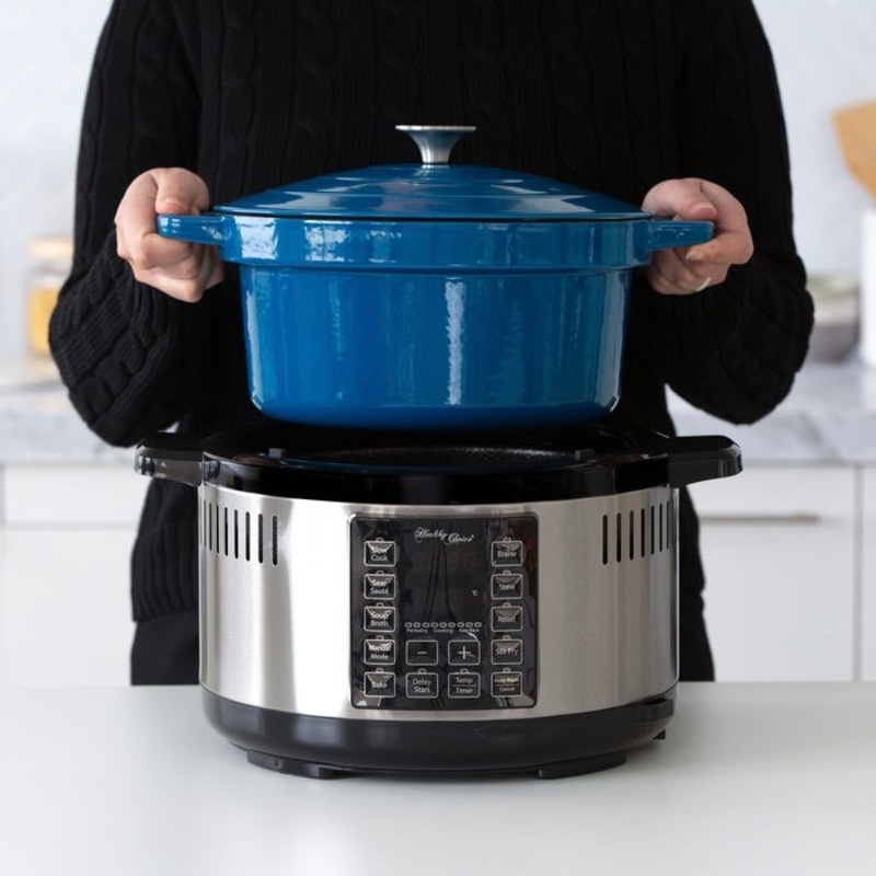 Buy Healthy Choice 6.5L 1500W Digital Dutch Oven Blue MyDeal