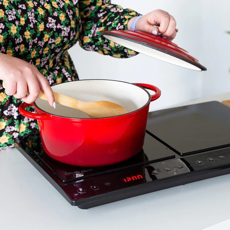 Buy Healthy Choice 60cm Dual Induction Portable Cooktop MyDeal