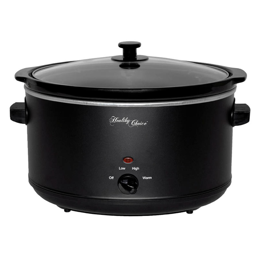 Healthy Choice 8L Slow Cooker Matte Black