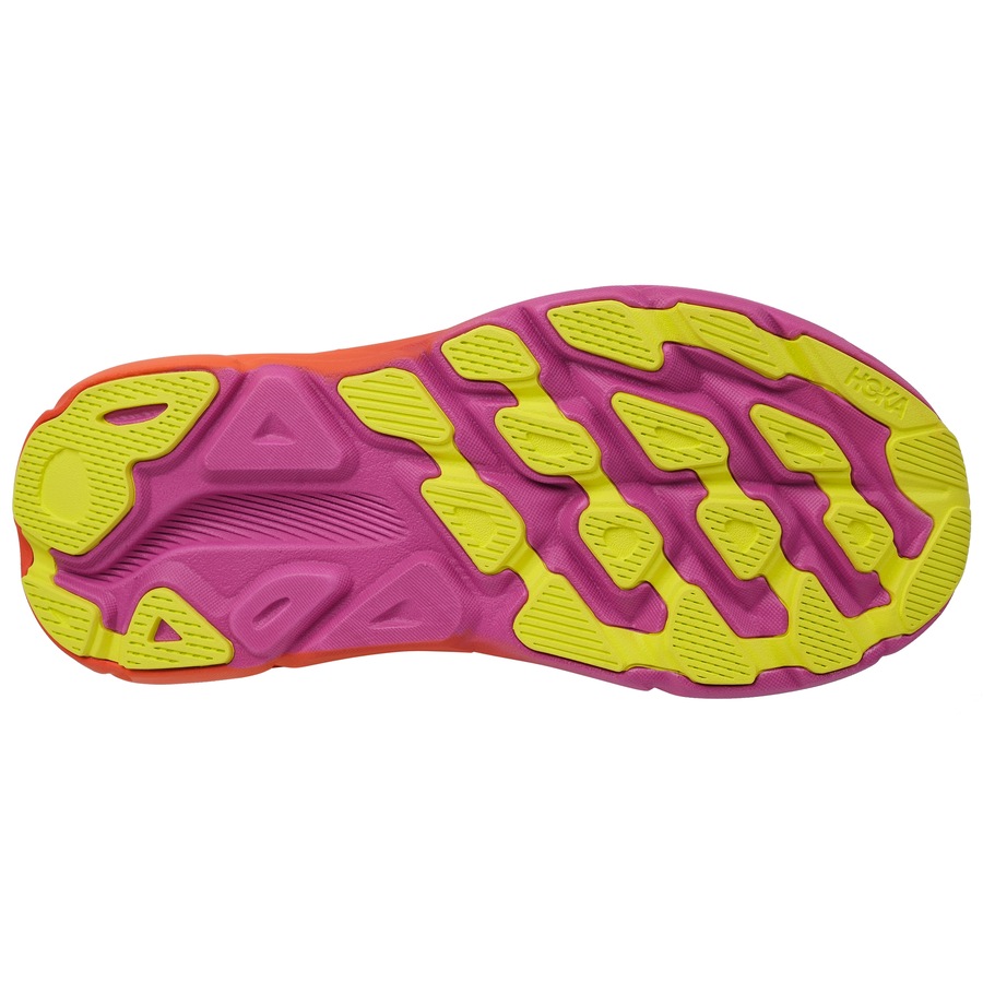 Hoka Women's Clifton 9 Running Shoes Fuchsia/Black (US Women's 9.5)