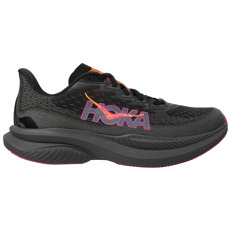 Hoka Women's Mach 6 Running Shoes Black/Fuchsia (US Women's 8.5)