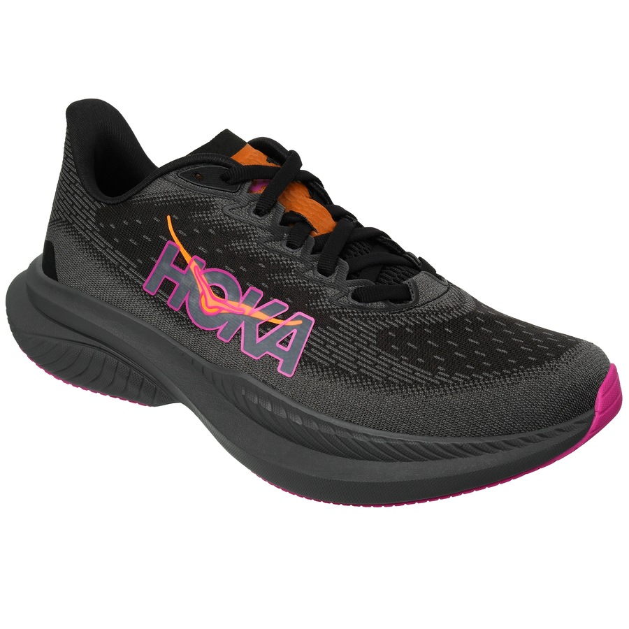 Hoka Women's Mach 6 Running Shoes Black/Fuchsia (US Women's 8.5)