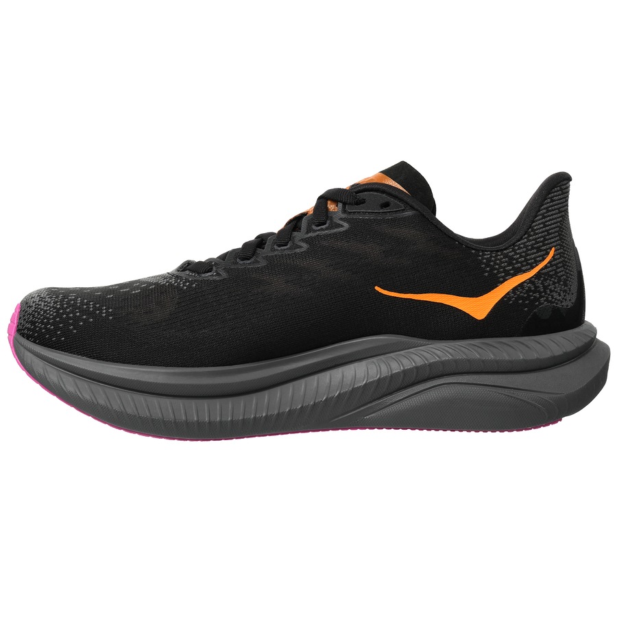 Hoka Women's Mach 6 Running Shoes Black/Fuchsia (US Women's 8.5)