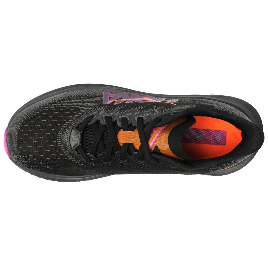 Hoka Women's Mach 6 Running Shoes Black/Fuchsia (US Women's 8.5)