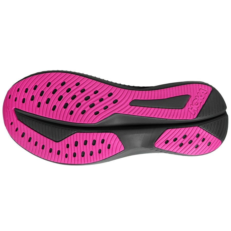Hoka Women's Mach 6 Running Shoes Black/Fuchsia (US Women's 8.5)