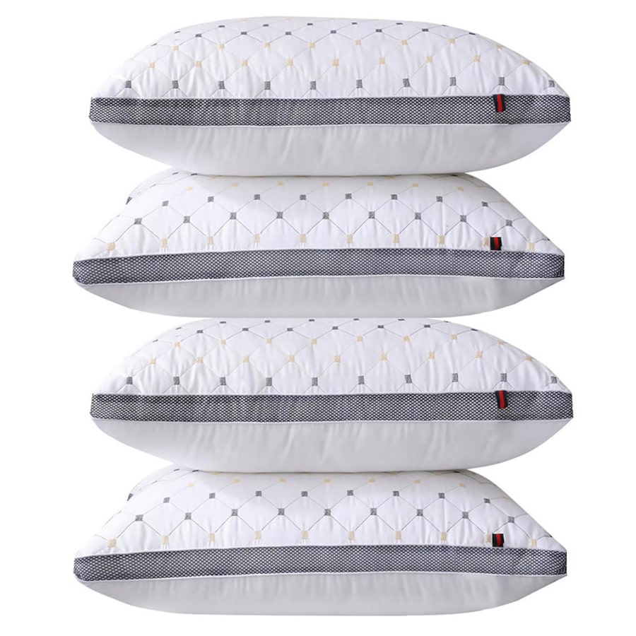 Queling Hotel Quality Ultra Soft Pillow 4 Pack