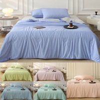 Ice Silk Touch Summer Cooling Comforter Blanket 200 x 230cm (Green  Blue  Peach  Lavender  Mint  Sky)