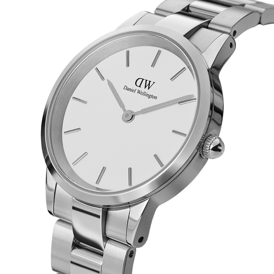 Daniel Wellington Unisex 36 mm Iconic Link Watch Silver DW00100203
