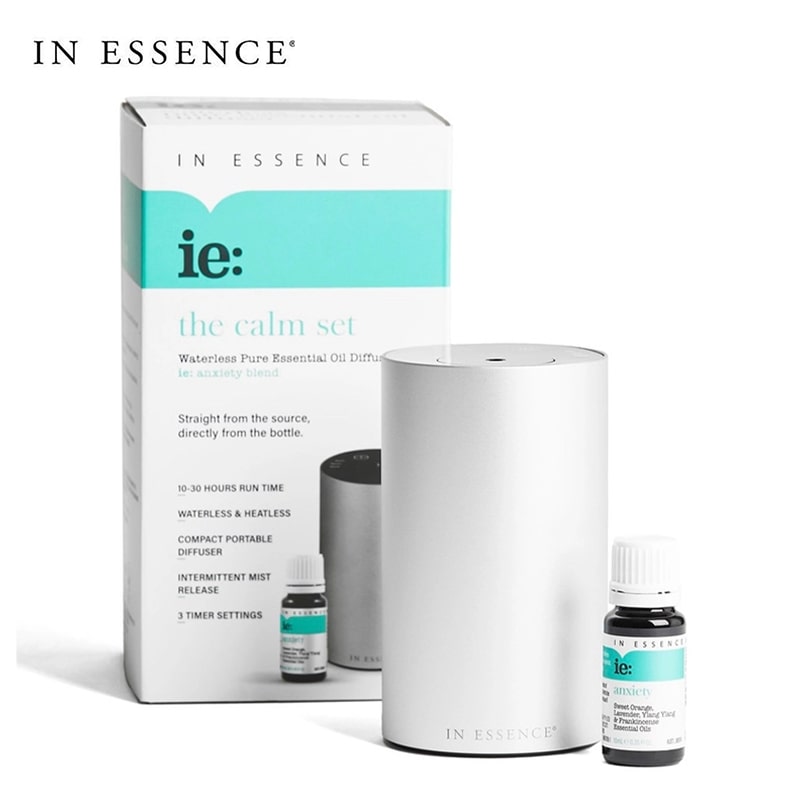 Buy In Essence The Calm Set Waterless Diffuser & Anxiety Essential Oil ...