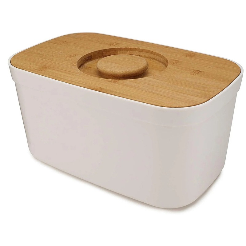 Buy Joseph Joseph Bread Bin with Cutting Board Lid White - MyDeal