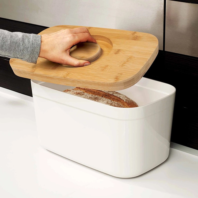 Buy Joseph Joseph Bread Bin with Cutting Board Lid White MyDeal