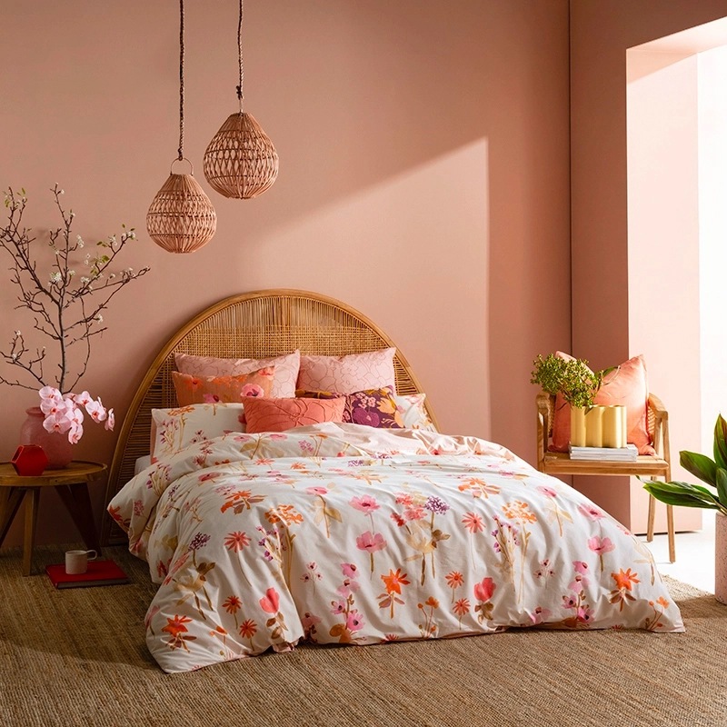 Buy KAS Meadow Cotton Reversible Quilt Cover Set (Double, Queen, King