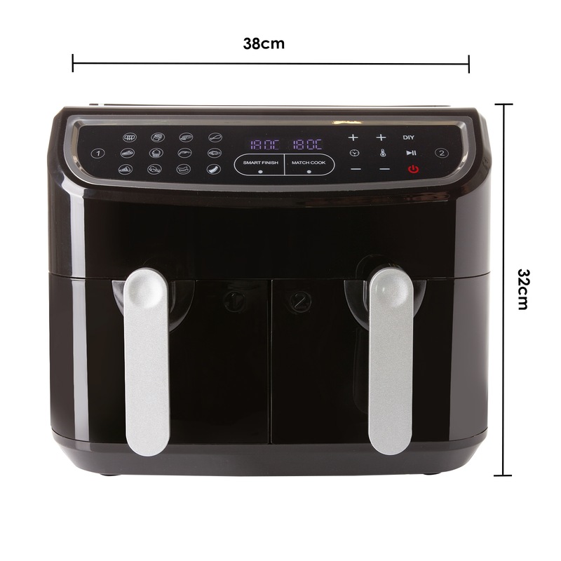 Buy Kitchen Couture 2 x 4.5L Basket Duo Digital Dual Zone Air Fryer