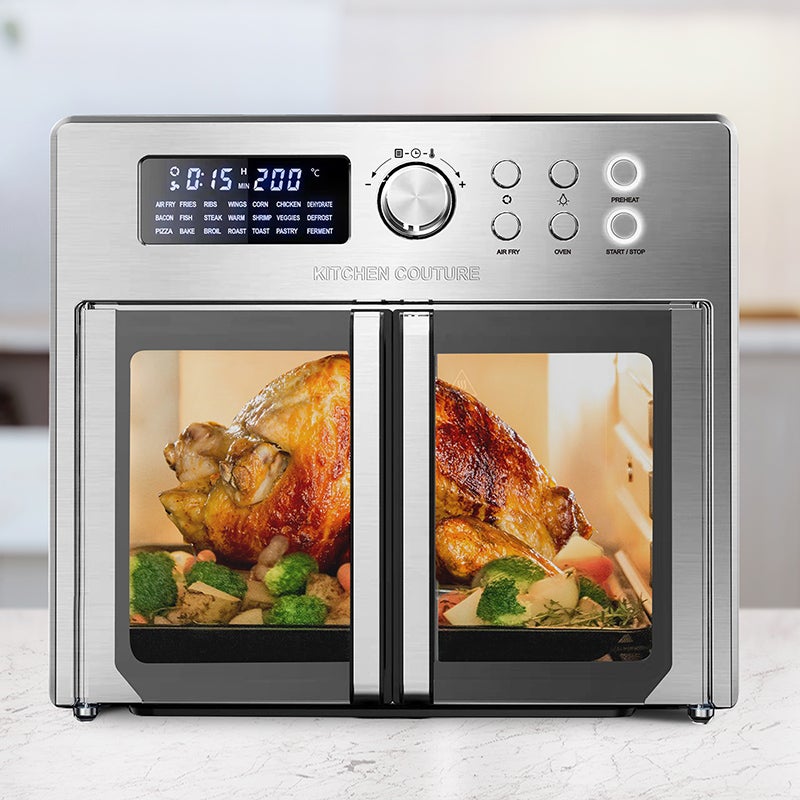 Buy Kitchen Couture 25L 1600W French Door Stainless Steel Air Fryer - MyDeal