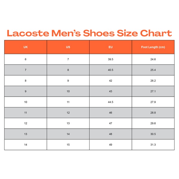 Lacoste Men Shoes Size Chart Buy Lacoste Men's T-Clip 223 Sneakers