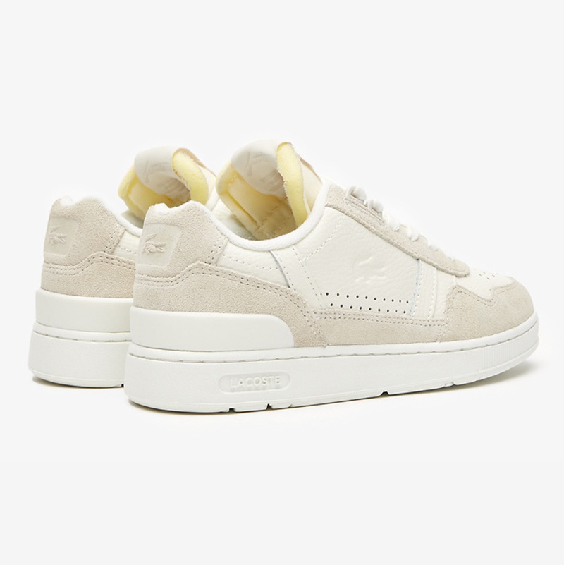 Lacoste Women's T-Clip Sneakers Off White (UK 5-8)