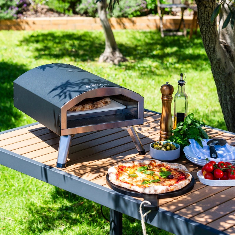 Compact and Portable 12 Outdoor Electric Pizza Oven – Lenoxx