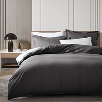 1 x Luxton Pure Plain Quilt Cover Set Slate Grey (Single, Double, Queen, King, Super King)