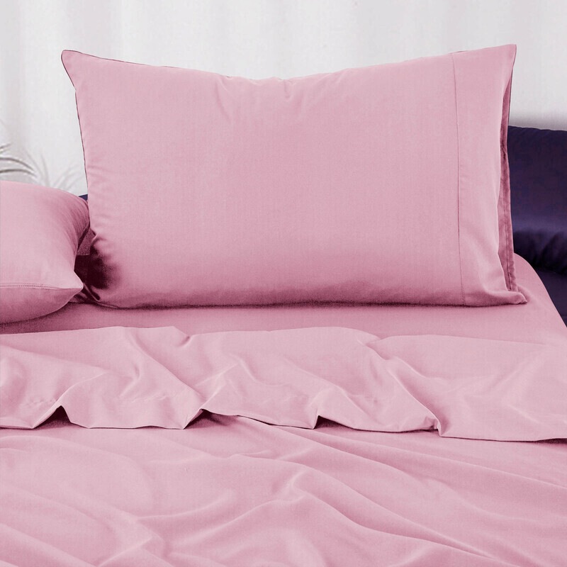 Buy Luxton Pure Plain Soft Sheet Set (Single, King Single, Double