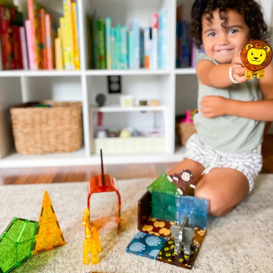 Magna-Tiles 25 Piece Safari Animals Set