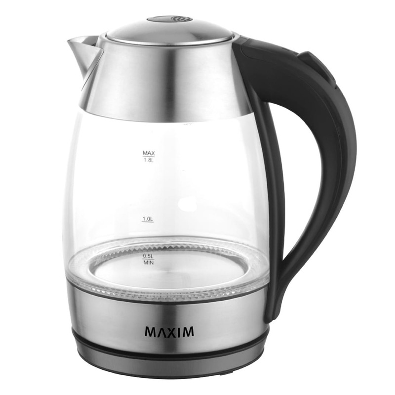 Buy Maxim Kitchen Pro 1.8L 2200W Glass Kettle MyDeal
