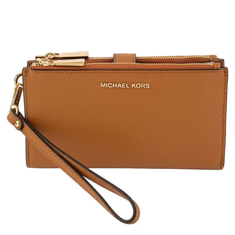 Buy Michael Kors Adele Double Zip Wristlet Acorn - MyDeal