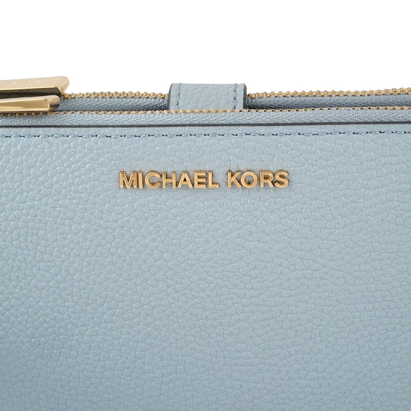 Buy Michael Kors Adele Double Zip Wristlet Pale Blue MyDeal