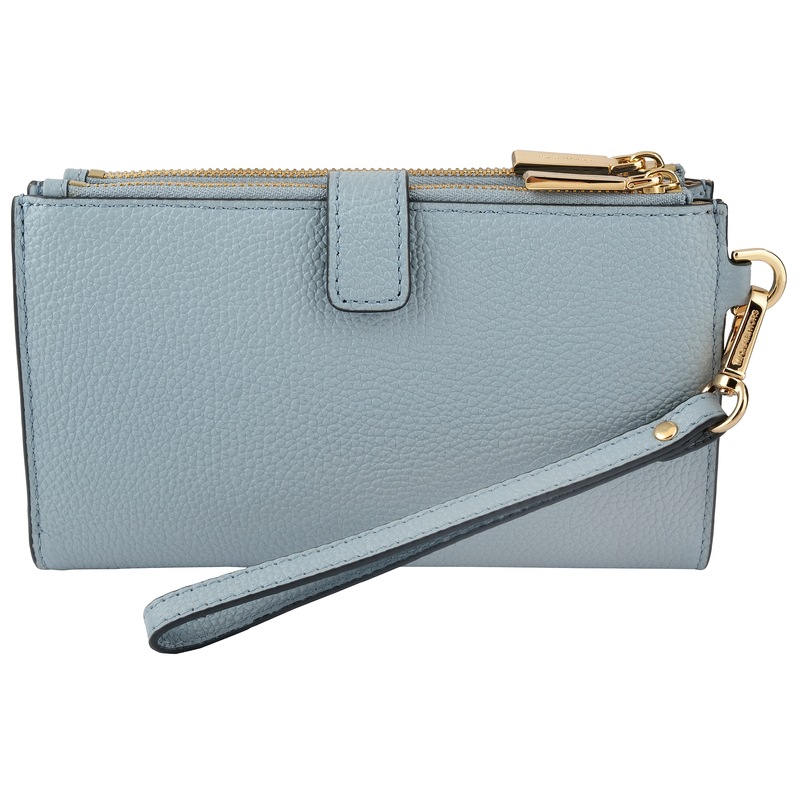 Buy Michael Kors Adele Double Zip Wristlet Pale Blue MyDeal
