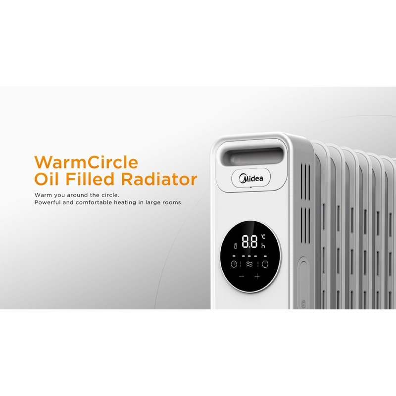 Buy Midea Deluxe 2300W 11 Fin Digital Oil Heater - MyDeal