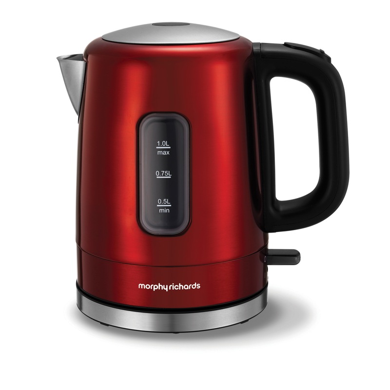 Buy Morphy Richards Accents Jug Kettle Metallic 1L Red MyDeal