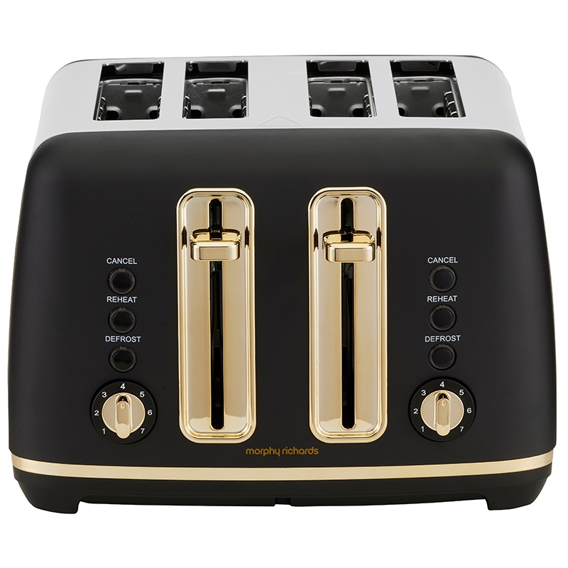 Buy Morphy Richards Ascend Soft Gold 2000W 4 Slice Toaster Black MyDeal