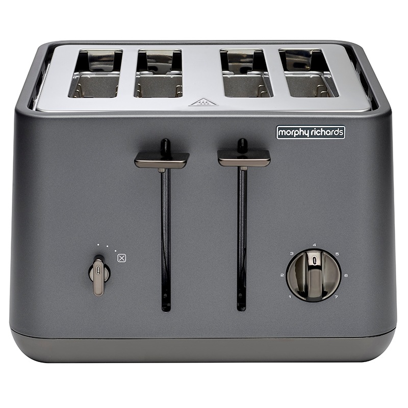 Buy Morphy Richards Aspect Black Chrome 1880W 4 Slice Toaster Titanium