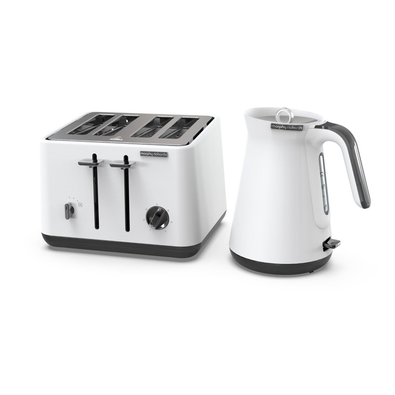 Buy Morphy Richards Aspect Black Chrome Kettle 1.5L Luxe White MyDeal