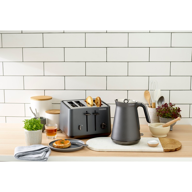 Buy Morphy Richards Aspect Black Chrome Kettle 1.5L Titanium MyDeal