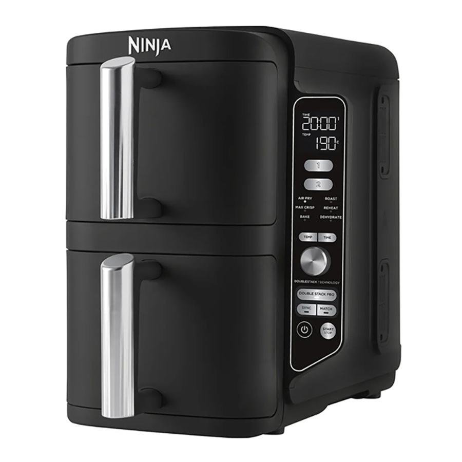 Ninja DoubleStack XXXL 9.5L 2 Drawer Air Fryer SL400 Black