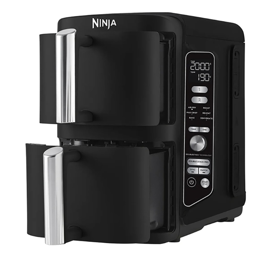 Ninja DoubleStack XXXL 9.5L 2 Drawer Air Fryer SL400 Black