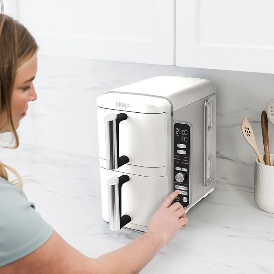 Ninja DoubleStack XXXL 9.5L 2 Drawer Air Fryer SL400 White
