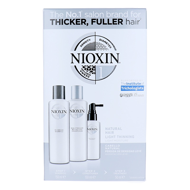 Buy Nioxin 3D Trial Kit System 1 Professional Hair Treatment (150ml x2 ...