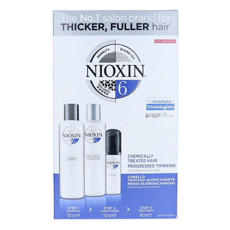 Buy Nioxin 3D Trial Kit System 6 Professional Hair Treatment (150ml x2 ...