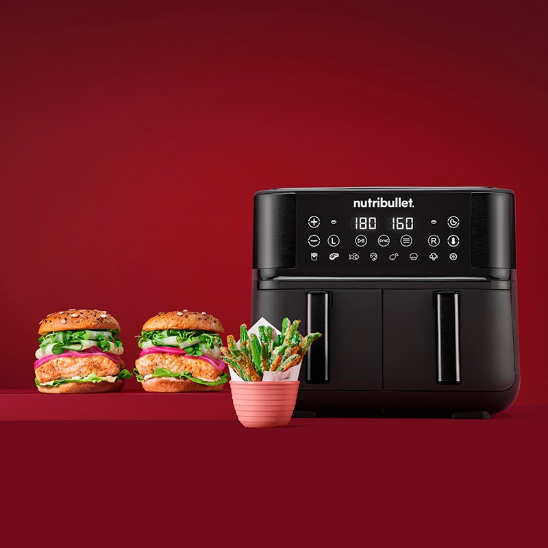 Buy NutriBullet Twin Drawer 8L Air Fryer MyDeal