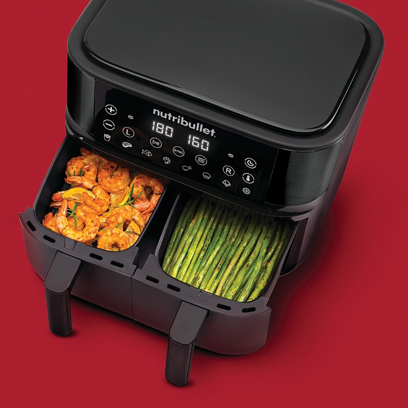 Buy NutriBullet Twin Drawer 8L Air Fryer - MyDeal