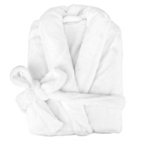 Bathrobe Odyssey Silk Touch White (Small/Medium, Large/X-Large)