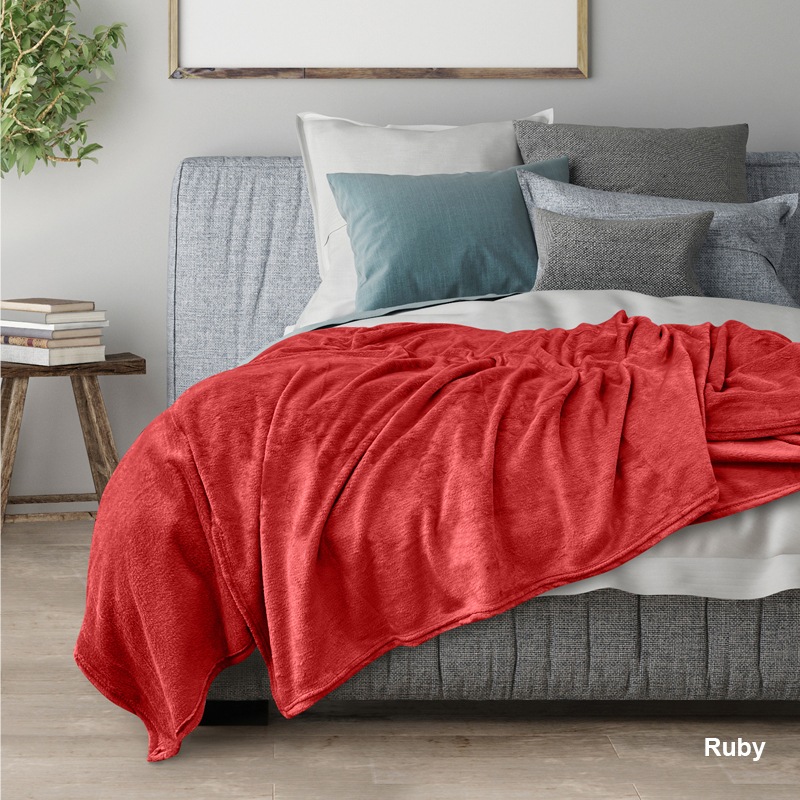 Buy Odyssey Ultra Plush & Soft Fleece Blanket (Single, Queen) MyDeal