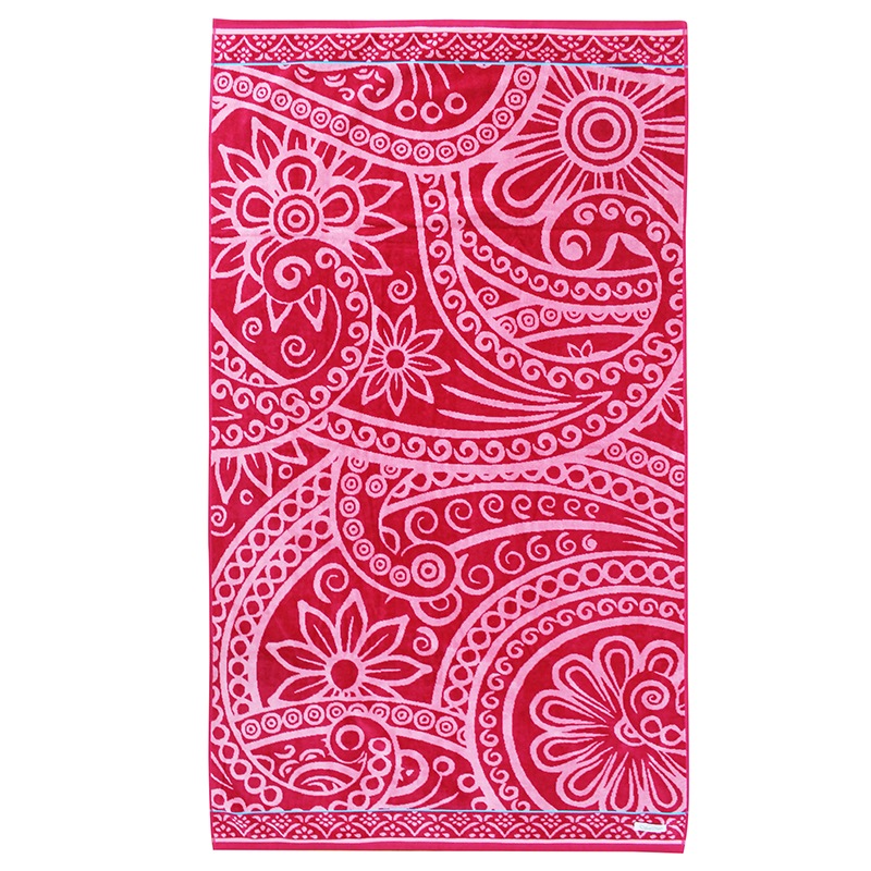 Buy Onkaparinga Henna Velour Beach Towel MyDeal